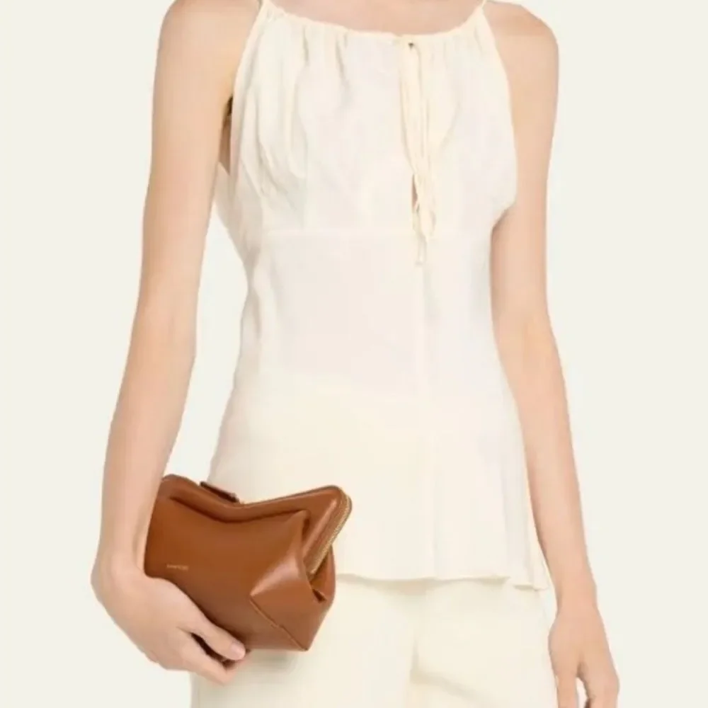 Mansur Gavriel Mini M Frame Leather Crossbody Bag